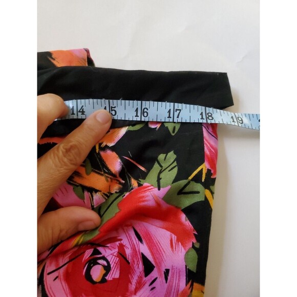 Tatyana PinUp Night Bloom 50s Rockabilly Dress Roses sundress Sz Large - Picture 9 of 10